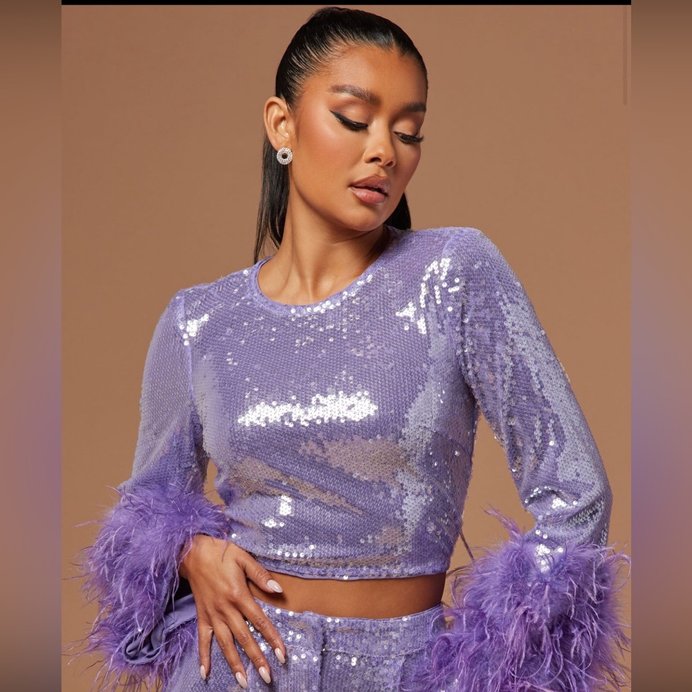 Fashion Nova Lavender Top